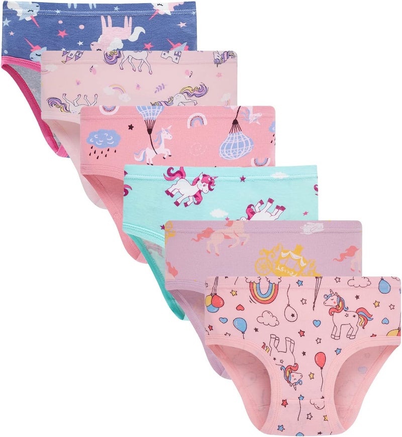Boboking Baby Soft Cotton Unicorn Briefs for Girls - Image 1